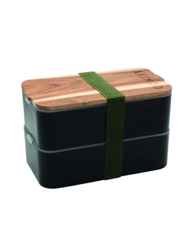BENTO ET LUNCH BAG 11H58 NOIR/KAKI -...