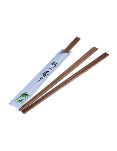 4 BAGUETTES DE TABLE 24 CM BRUNES -...