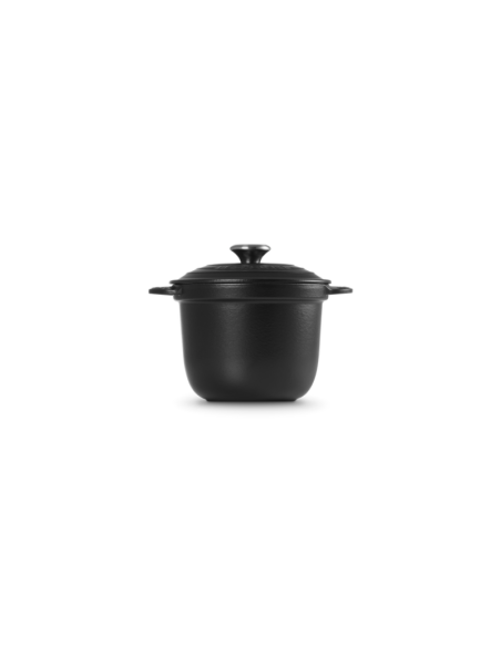 COCOTTE EVERY EN FONTE ÉMAILLÉE AVEC COUVERCLE INTÉRIEUR EN CÉRAMIQUE 18 CM NOIR MAT - LE CREUSET
