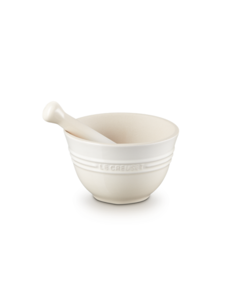 PILON ET MORTIER EN CÉRAMIQUE MERINGUE 300 ML - LE CREUSET