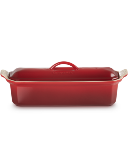 TERRINE À FOIE GRAS AVEC PRESSE EN CÉRAMIQUE 32 CM CERISE - LE CREUSET
