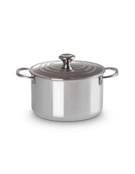 COCOTTE INOX SIGNATURE AVEC COUVERCLE 20 CM - LE CREUSET
