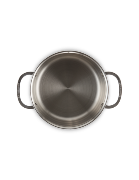COCOTTE INOX SIGNATURE AVEC COUVERCLE 20 CM - LE CREUSET