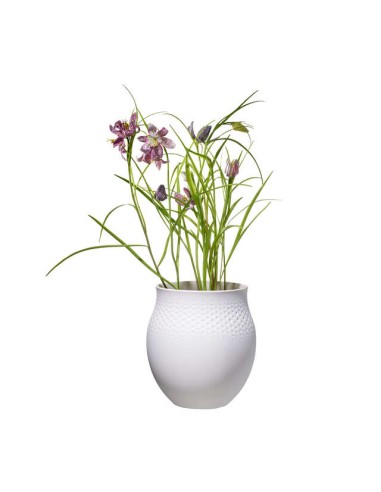 VASE PERLE GRAND COLLIER BLANC -...