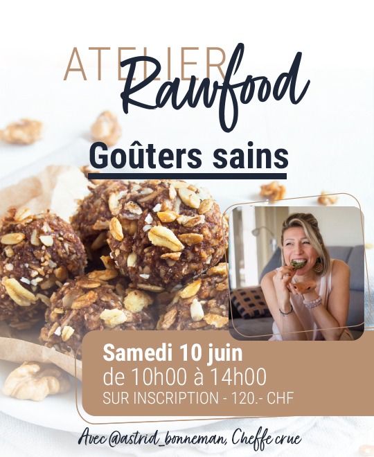 Atelier Rawfood - Goûters sains