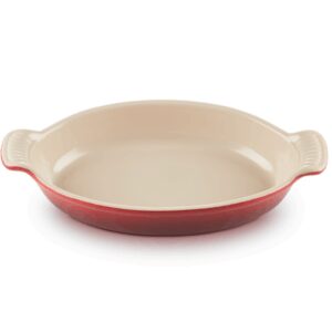 PLAT OVALE HÉRITAGE EN CÉRAMIQUE 28 CM CERISE - LE CREUSET