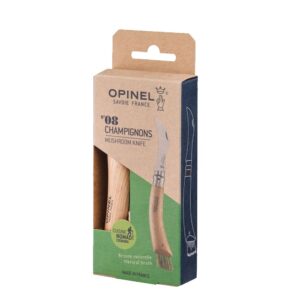 COUTEAU À CHAMPIGNON N°08 AVEC MANCHE EN HÊTRE ET LAME INOX - OPINEL