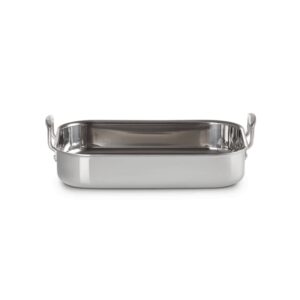 PLAT À RÔTIR RECTANGULAIRE INOX CLASSIQUE 35 CM - LE CREUSET