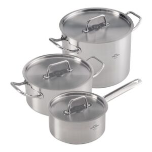 BATTERIE DE CUISINE "MONTREUX" 1,5 L 16 CM / 3 L 20 CM / 6 L 24 CM - KUHN RIKON