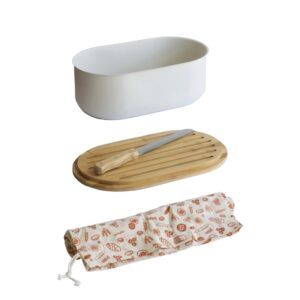 SET 4 EN 1 BOITE À PAIN CRÈME - PEBBLY