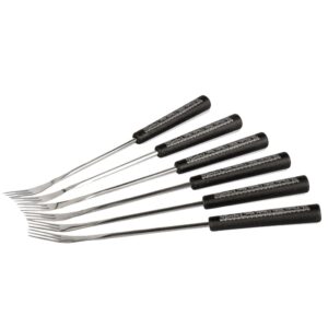 SET DE 6 FOURCHETTES À FONDUE ALPAGE NOIR - STÖCKLI