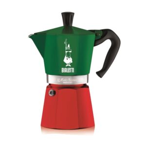 CAFETIÈRE ITALIENNE ROUGE/VERTE "MOKA EXPRESS ITALIA" - BIALETTI