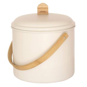 SEAU À COMPOST D'INTÉRIEUR EN ACIER 7 L - PEBBLY