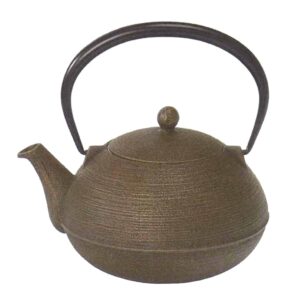 THÉIÈRE EN FONTE ÉMAILLÉE TAUPE