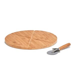 SET 2 PLANCHES À PIZZA ET SON COUTEAU - ZELLER PRESENT