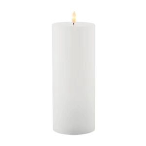 BOUGIE BLANCHE LED SILLE ET RECHARGEABLE 25 CM - SIRIUS