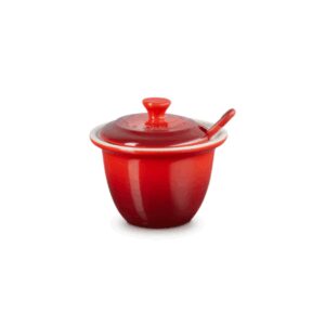 POT À CONDIMENT AVEC CUILLÈRE EN CÉRAMIQUE - LE CREUSET