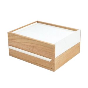 BOI^TE A` BIJOUX 26X22 CM BLANC/BOIS - UMBRA