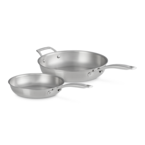 SET DE 2 POÊLES INOX ESSENTIEL - LE CREUSET