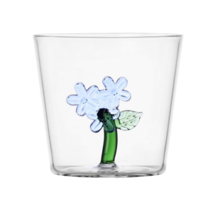 VERRE FLEUR BLEU CLAIR - ICHENDORF