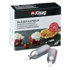LOT DE 10 CAPSULES N2O POUR SIPHON WHIPPER - KISAG