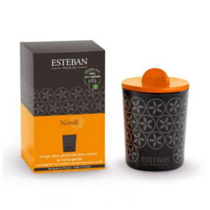 BOUGIE DÉCO PARFUMÉE NÉROLI RECHARGEABLE 180 G - ESTÉBAN