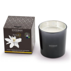 BOUGIE PARFUMÉE 3 MÈCHES NÉROLI RECHARGEABLE 450 G - ESTÉBAN