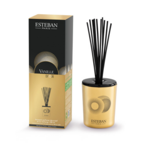 BOUQUET PARFUMÉ DÉCORATIF VANILLE D'OR RECHARGEABLE 100 ML - ESTÉBAN