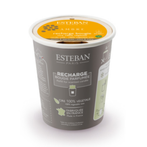 RECHARGE POUR BOUGIE PARFUMÉE AMBRE 180 G - ESTÉBAN