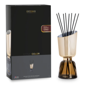 BOUQUET PARFUMÉ TECK & TONKA ICONIC COLOR RECHARGEABLE 1 L - ESTEBAN