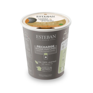 RECHARGE POUR BOUGIE PARFUMÉE AMBRE & VANILLE ÉTOILÉE 180 G - ESTÉBAN