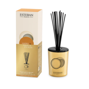 BOUQUET PARFUMÉ DÉCORATIF AMBRE & VANILLE ÉTOILÉE RECHARGEABLE 100 ML - ESTÉBAN